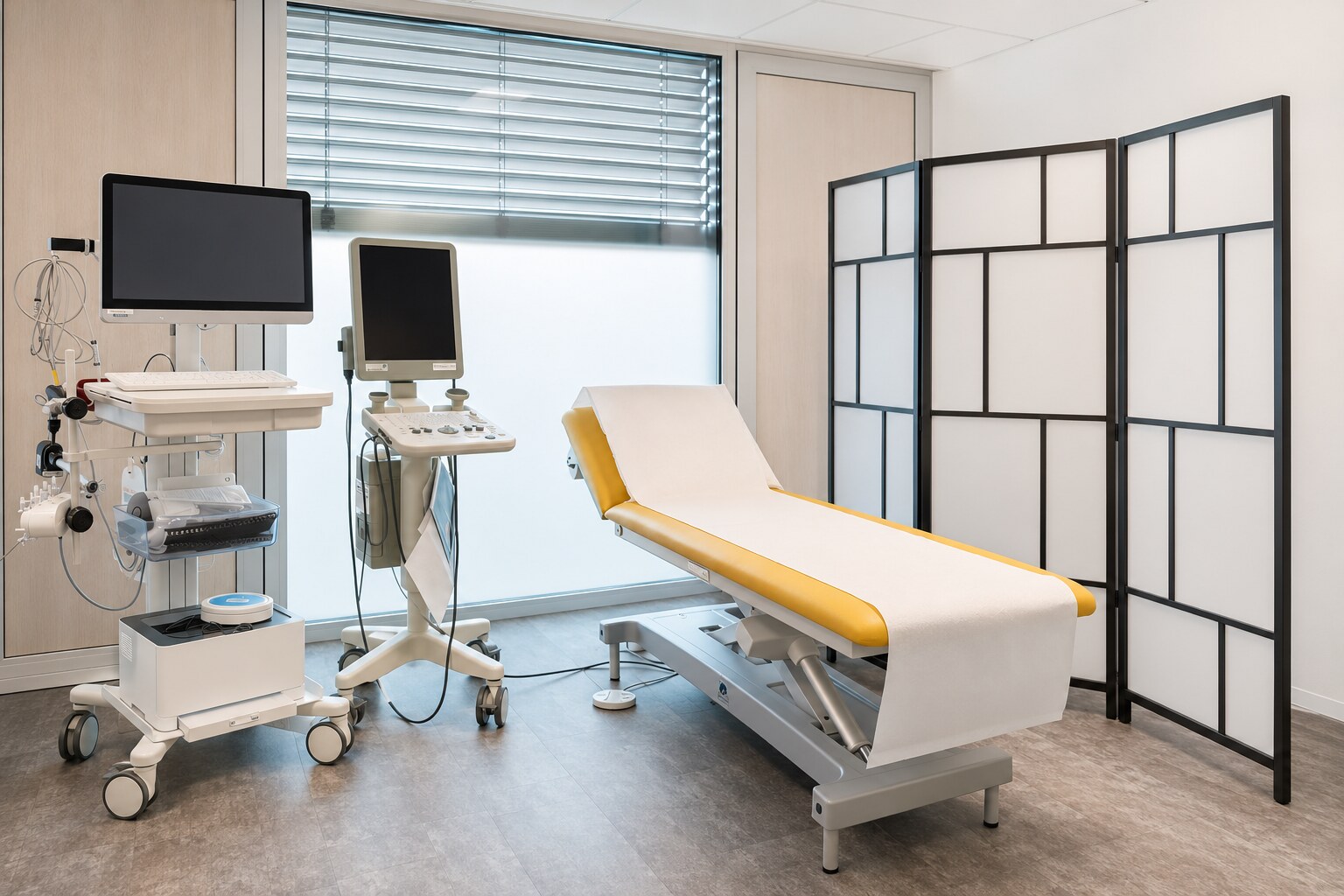 Salle d’examen et équipements diagnostiques